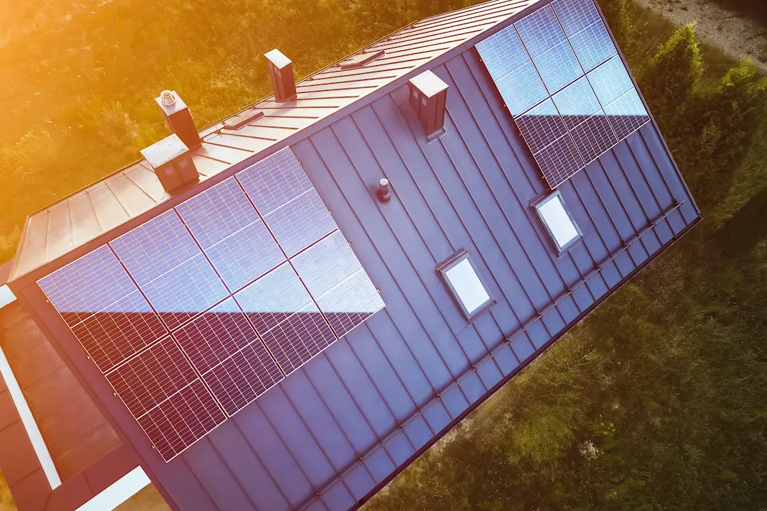 Reflective cool roof under Dallas sunlight